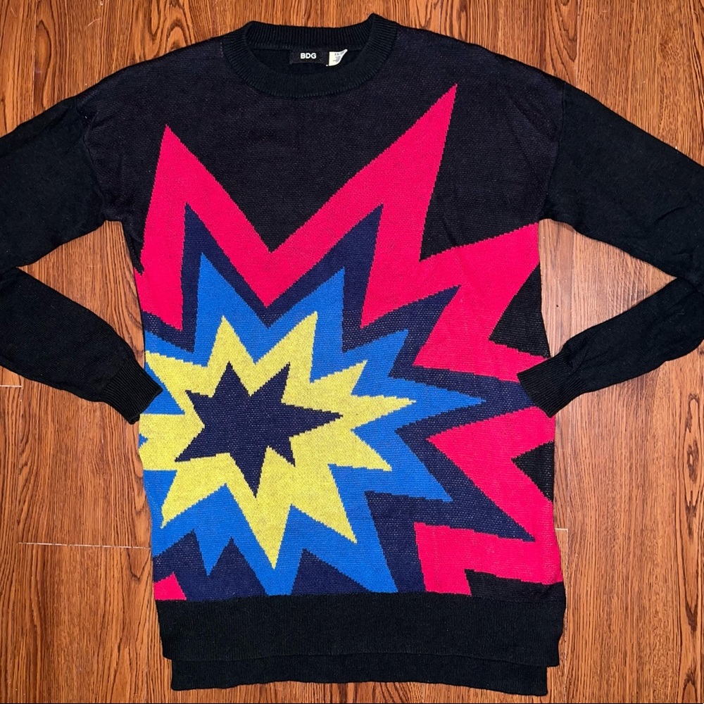 BDG POW Pop Art Comic Book Sweater